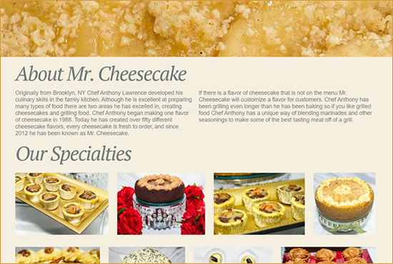 Gourmet Cheesecakes